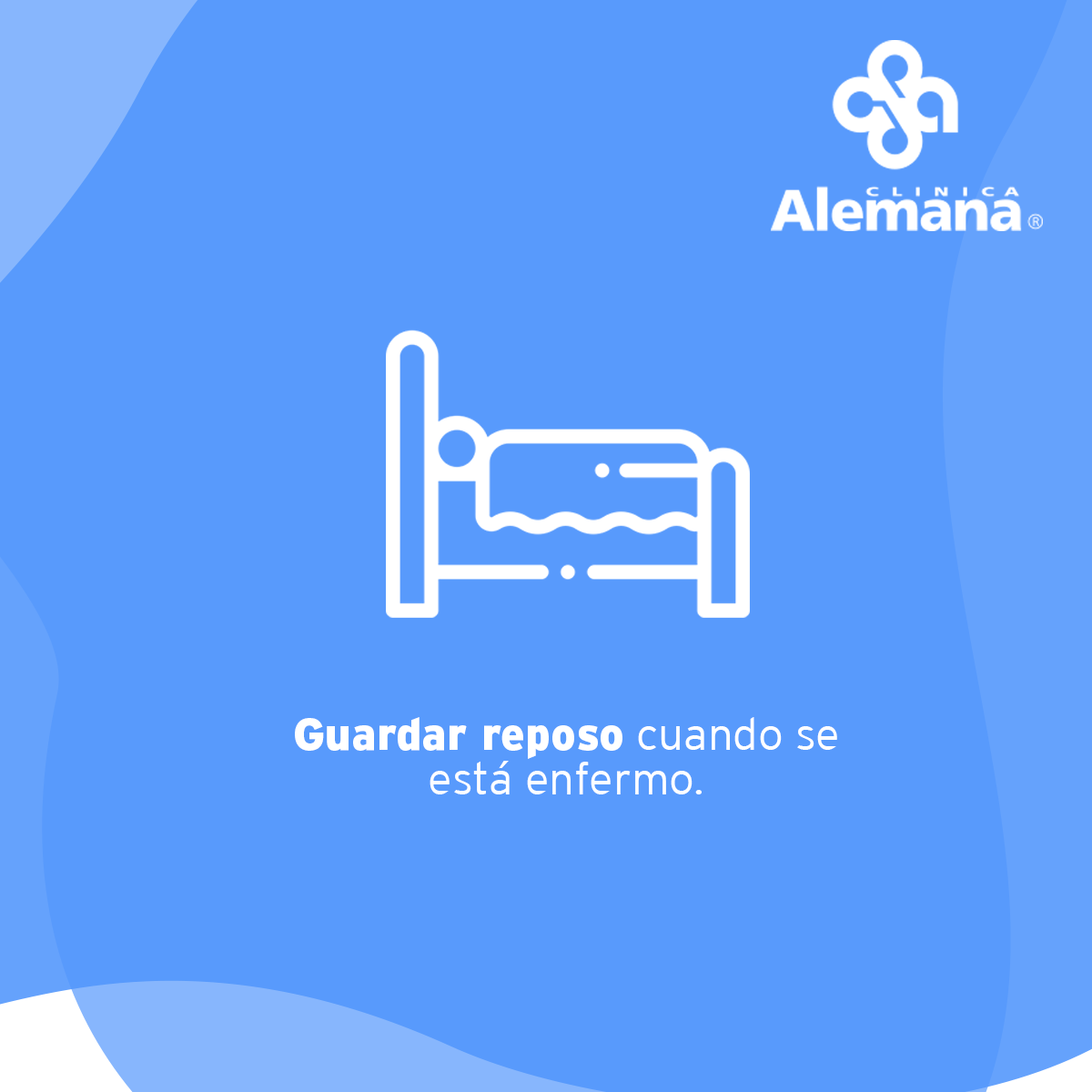 Icono de persona acostada en una cama