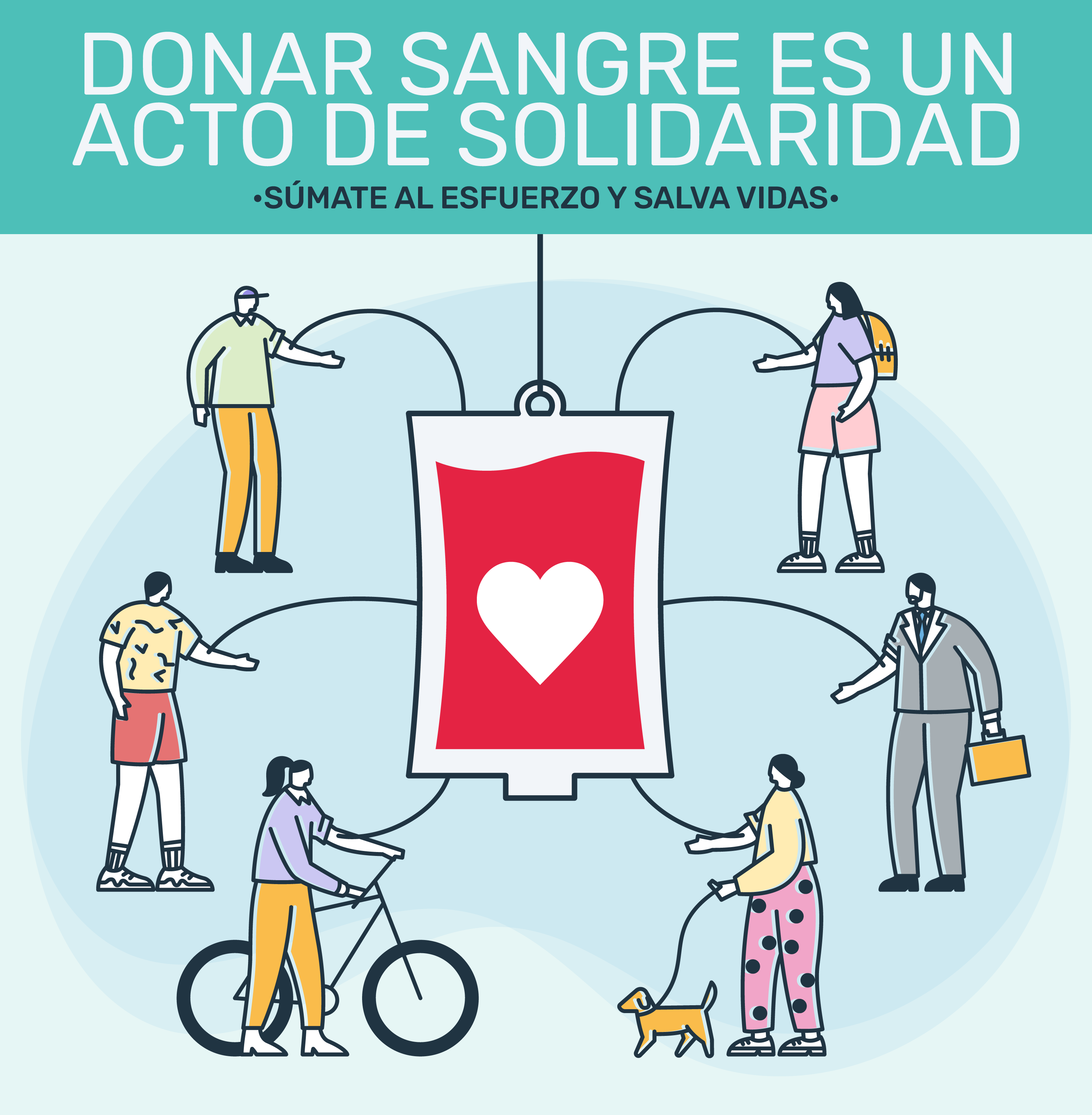 Donar sangre es un acto de solidaridad. Súmate al esfuerzo y salva vidas.