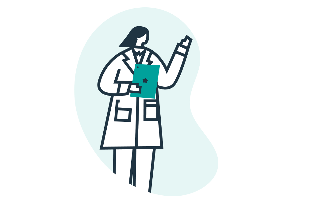 Incono mujer con tablet