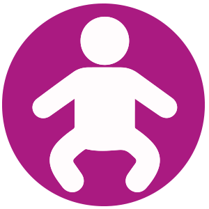 icono de factor de proteccion del bloqueador para bebe